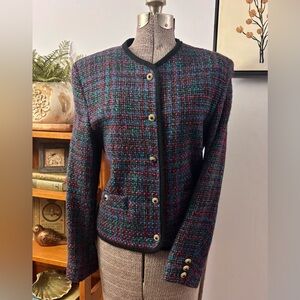 Vtg. Next Women's Wool Blend Sz. 8 Tweed Blazer Casual Business